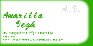 amarilla vegh business card